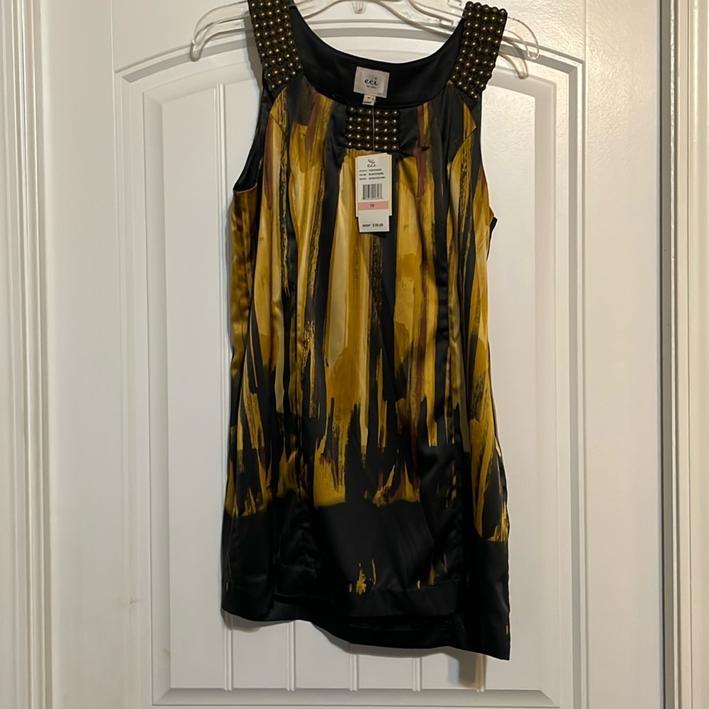 Lined silky shirt